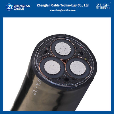 کابل برق 3 رشته 500 میلی‌متر مربع 20/12 کیلوولت با عایق XLPE برای استفاده زیرزمینی MV