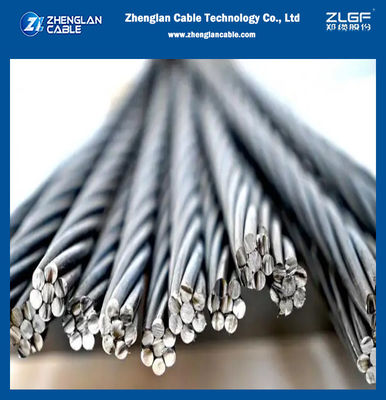 ASTM A475 Or A363 Zinc Coated Galvanized Steel Strand Ehs 7/2.03mm Stay Wire/Earth Wire
