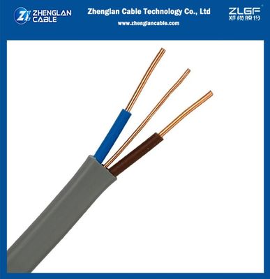Twin Cable 2 Core With Earth 2x1.5mm2+1mm2, 2x2.5mm2+1.5mm2 CU/PVC/PVC 300/500V