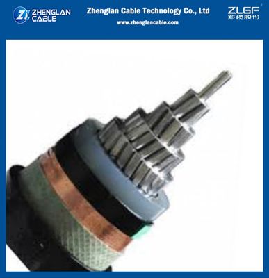 کابل برق فشار متوسط 21/35 کیلو ولت بدون زره آلومینیومی 1x300 میلی متر مربع AL/SC/XLPE/SC/CTS/PVC IEC 60502-2