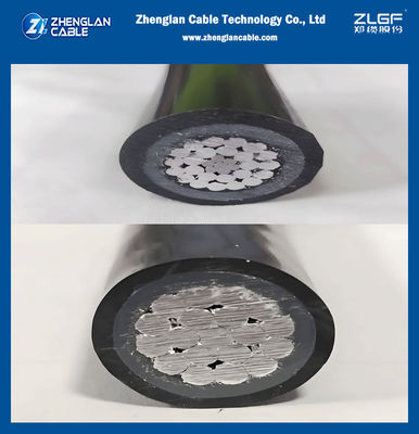 15KV 25KV 35KV ولتاژ نامی کابل عایق بالا با لایه داخلی سیاه و لایه بیرونی HDPE