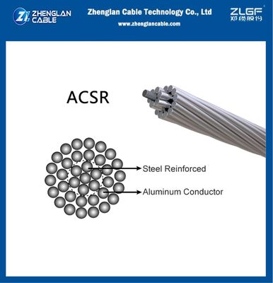 هادی لخت ACSR آلومینیوم تقویت شده با فولاد 120/20 میلی‌متر مربع AL26/2.44 ST7/1.90 BS215