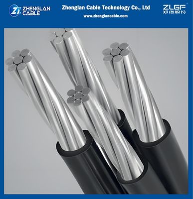 کابل عایق هوایی LV ABC CAAI 0.6/1KV 2x35+16+NA25mm² IEC60502-1 کابل آلومینیومی عایق XLPE