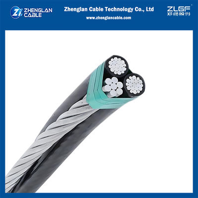 کابل هوایی 1KV Triplex AAC/XLPE+بره ACSR خنثی 2x1/0AWG+1/0AWG ASTM S76-474