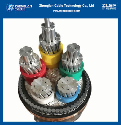 NA2XRY YJLV32 0.6/1KV LV CU/AL XLPE عایق بندی SWA پوشش PVC 3 هسته 95mm2 کابل برق