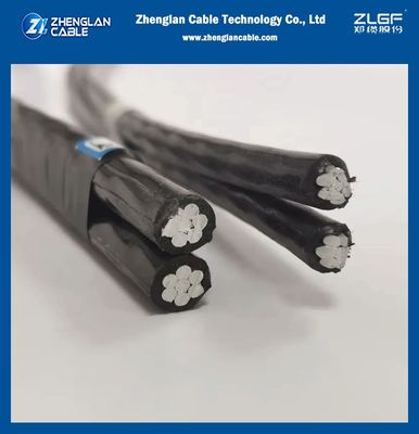 0.6/1kV کابل عایق بالا NFC 33-209 استاندارد XLPE 3X25mm2 + 54.6mm2