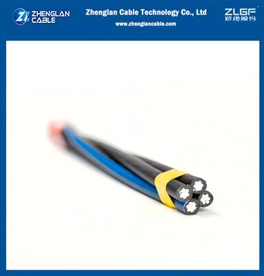 کابل برق هوایی دسته‌ای 1 کیلو ولت 3×95+50 میلی‌متر مربع با عایق XLPE برای توزیع برق سنگین هوایی