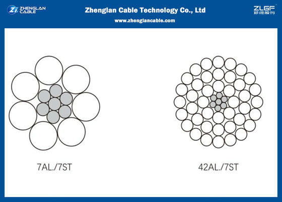 هادی برهنه سقفی ACSR 100/17mm2 هادی آلومینیومی با کابل تقویت شده فولادی