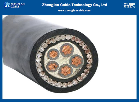 کابل برق 5x25 میلی‌متر مربع مقاوم در برابر شعله LSZH با زره SAW و عایق XLPE مطابق با IEC60502-1