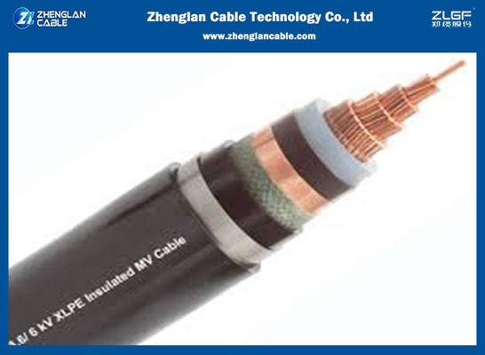 تک رسان 15 KV 100٪ SWA / STA / XLPE کابل برق عایق 1x50sqmm IEC60502-2