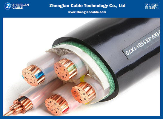 کابل برق ولتاژ پایین 0.6/1 کیلو ولت مقاوم در برابر آتش LSOH 3x120 2x50 میلی متر مربع